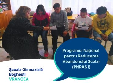 Despre Școala Gimnazială Boghești din Vrancea și inițiativele oamenilor ei implementate prin PNRAS, pentru un mediu educațional excelent