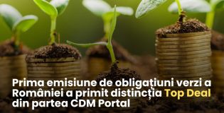 Emisiunea inaugurală de obligațiuni verzi a României a primit distincția Top Deal